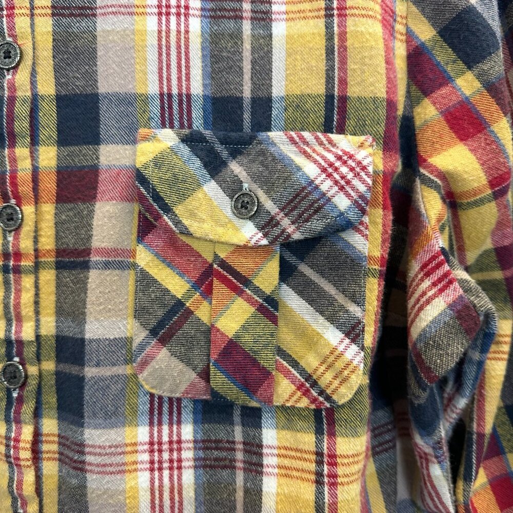 Barbour Plaid Flannel Button Up Shirt Slim Fit - Picture 7 of 15